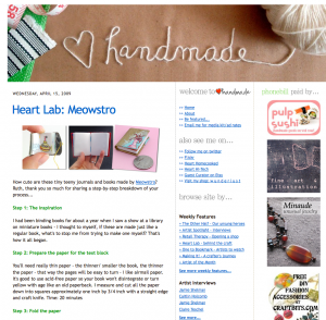 heart handmade blog