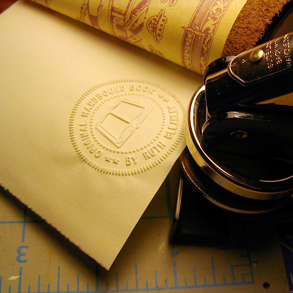 Little Leather Longstitch Book bookbinding process photos by Ruth Bleakley 