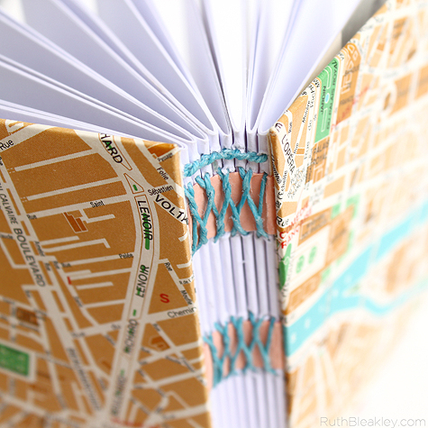 Paris Travel Journal with French Link Stitch by Ruth Bleakley