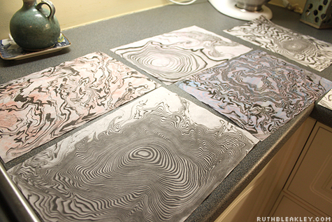 Suminagashi Art Kit: the Japanese Art of Paper Marbling DIY