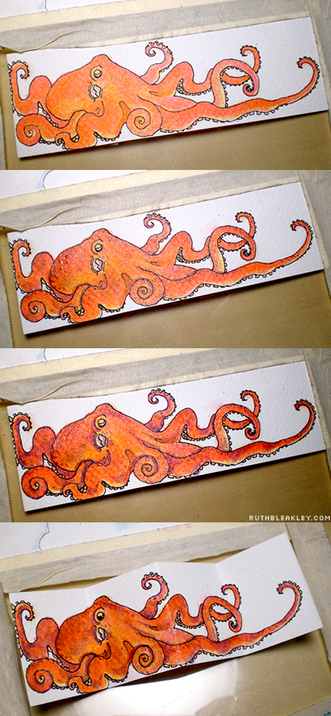 Illustrated Octopus Miniature Book 2 by Ruth Bleakley