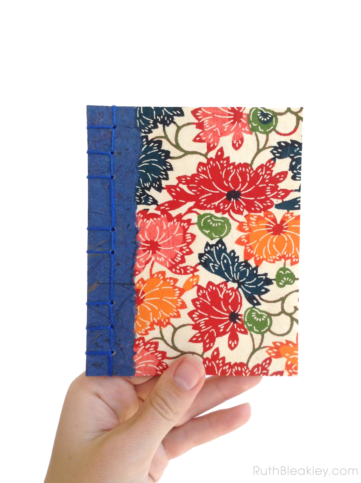 Katazome Shi handmade notebook by Ruth Bleakley - Japanese Stab Binding