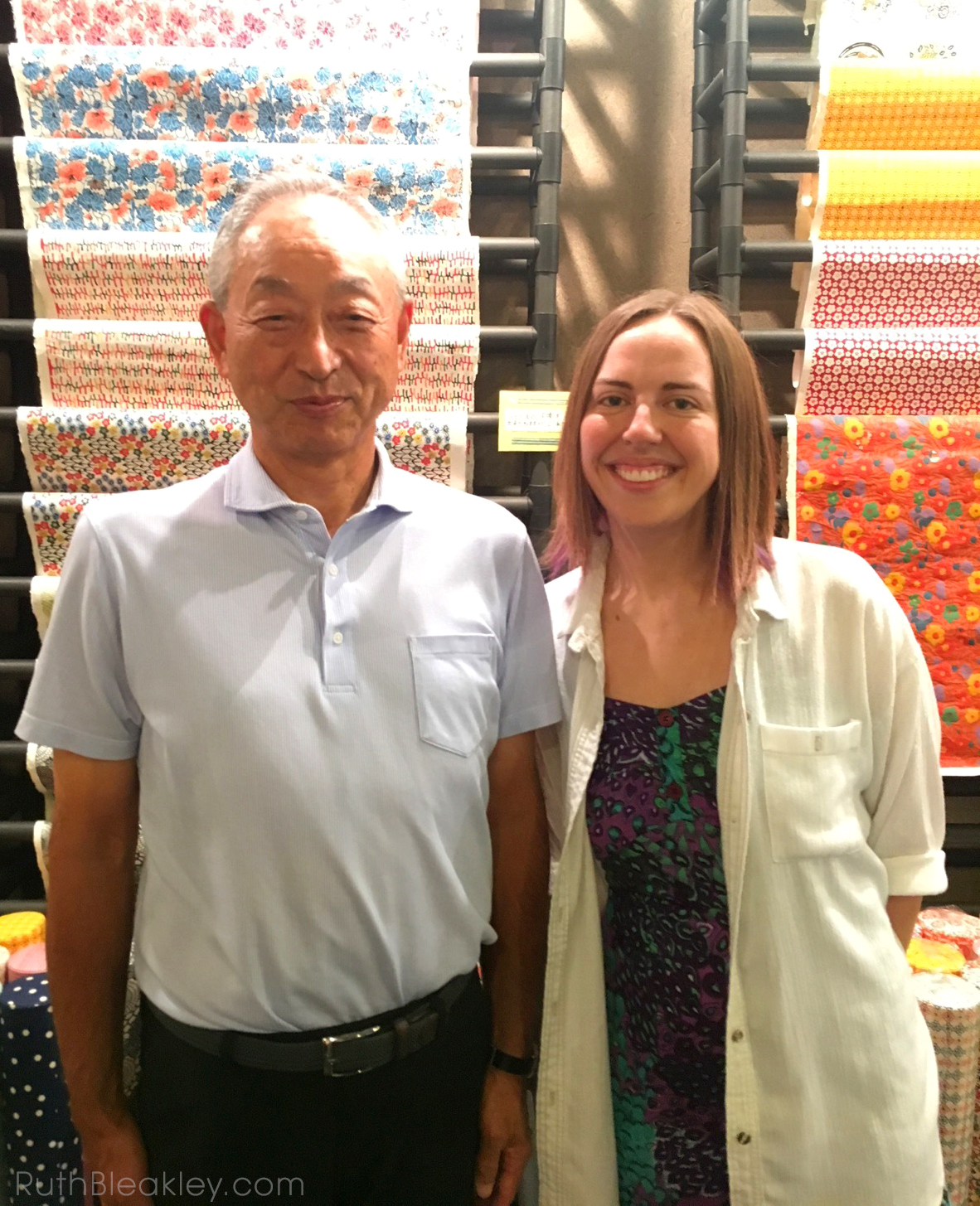 Ruth visits Suzuki Shofudo in Kyoto Japan for Katazome Washi Paper