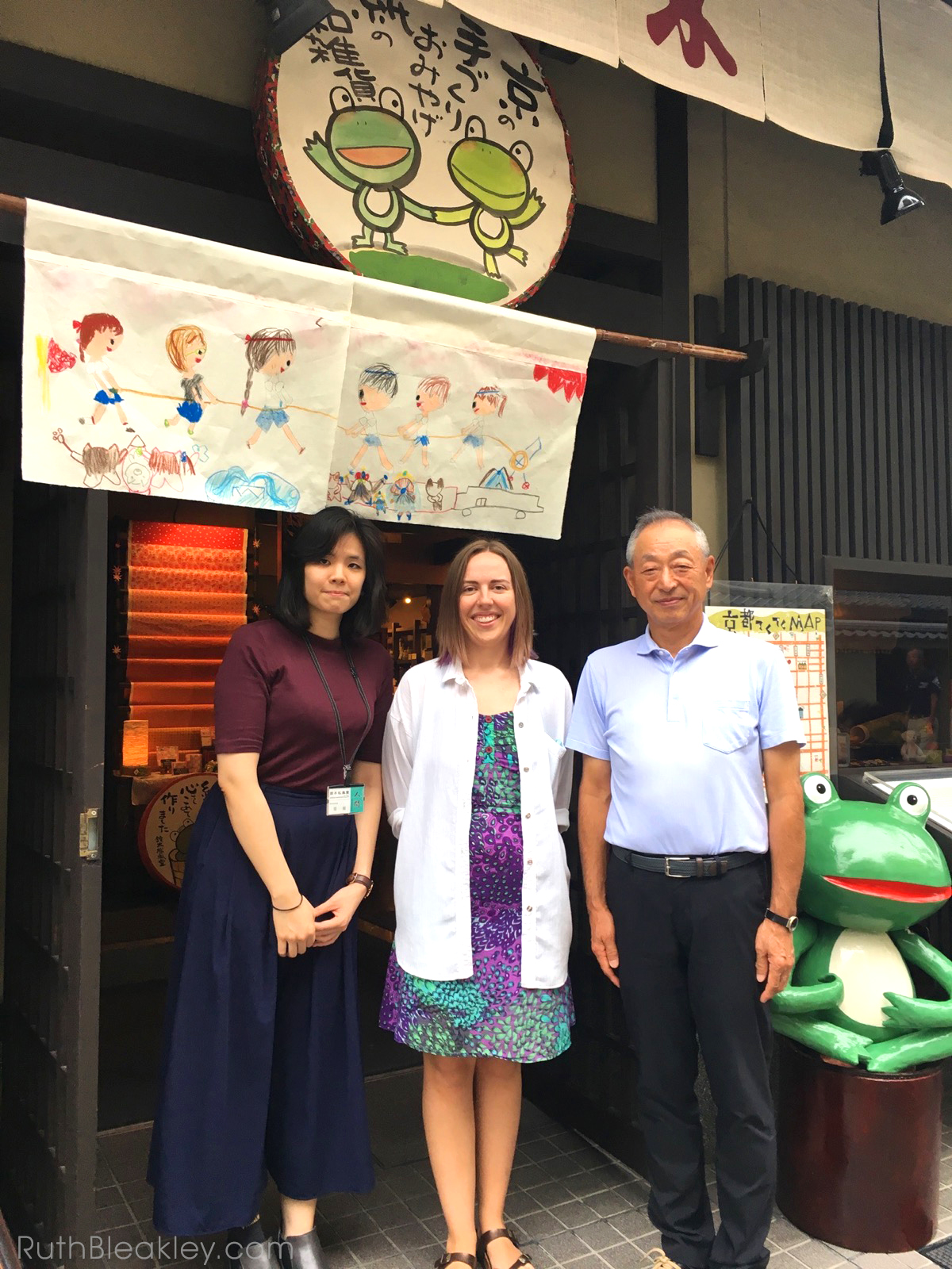 Ruth visits Suzuki Shofudo in Kyoto Japan for Katazome Washi Paper 