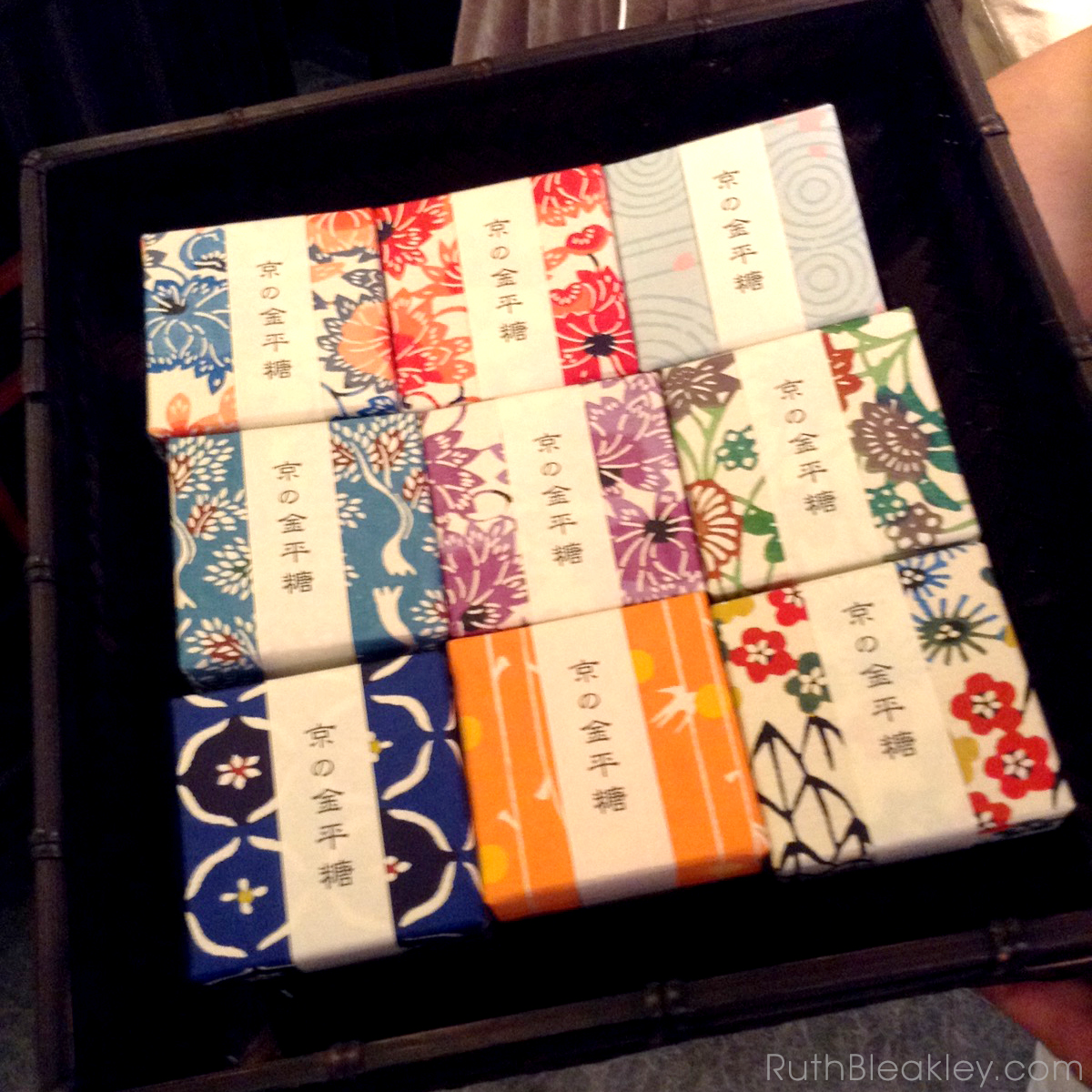 Ruth visits Suzuki Shofudo in Kyoto Japan for Katazome Washi Paper - candy boxes