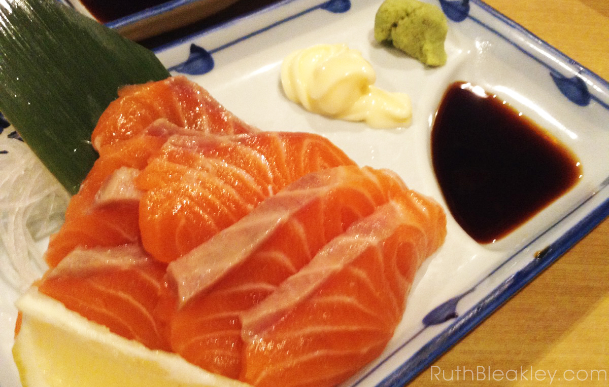 salmon sushi in Kyoto - 1