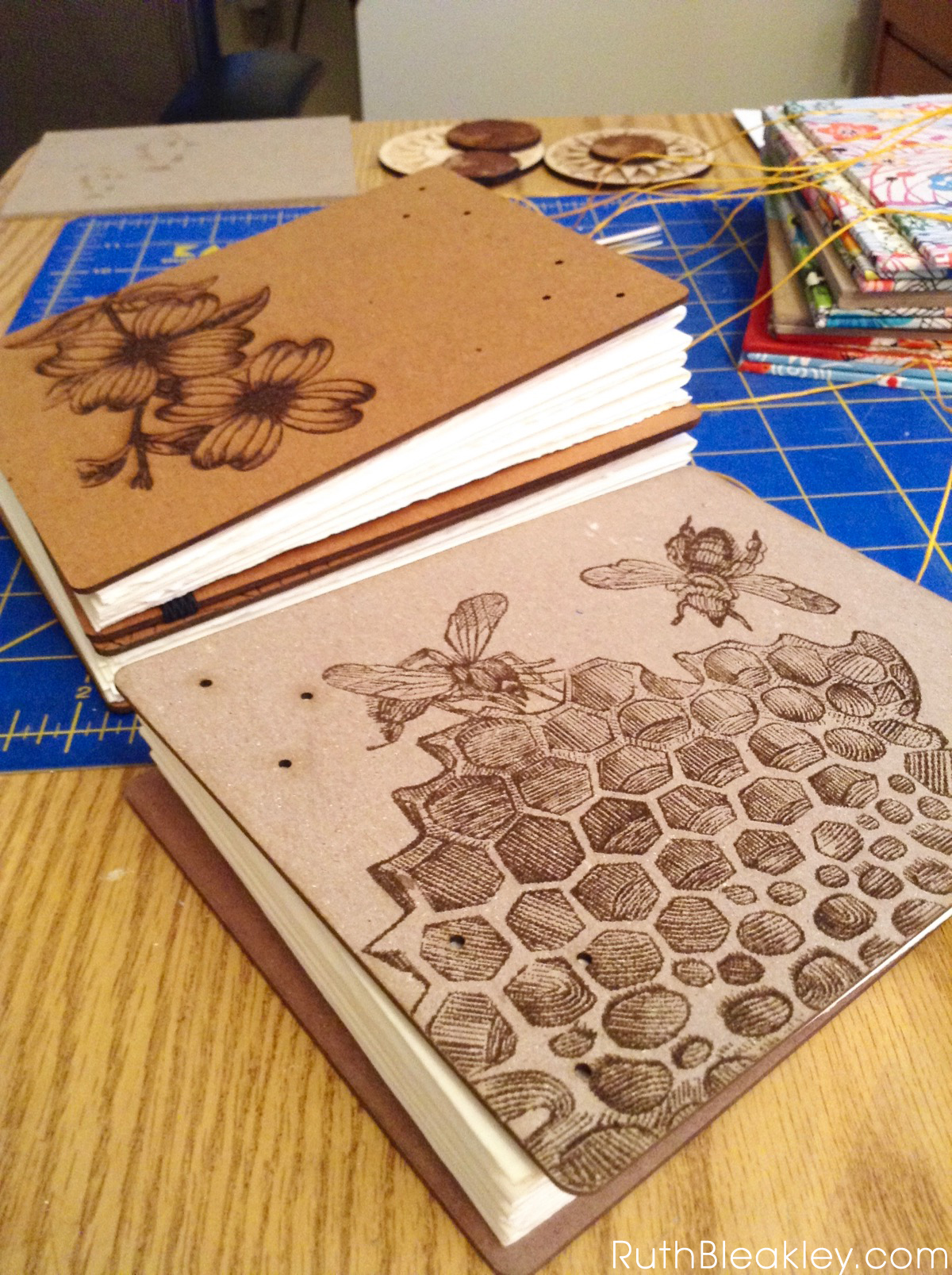 Personalized Watercolor Sketchbook, Sunflower Cutout Laser Engraved Wo –  MrsHandPainted