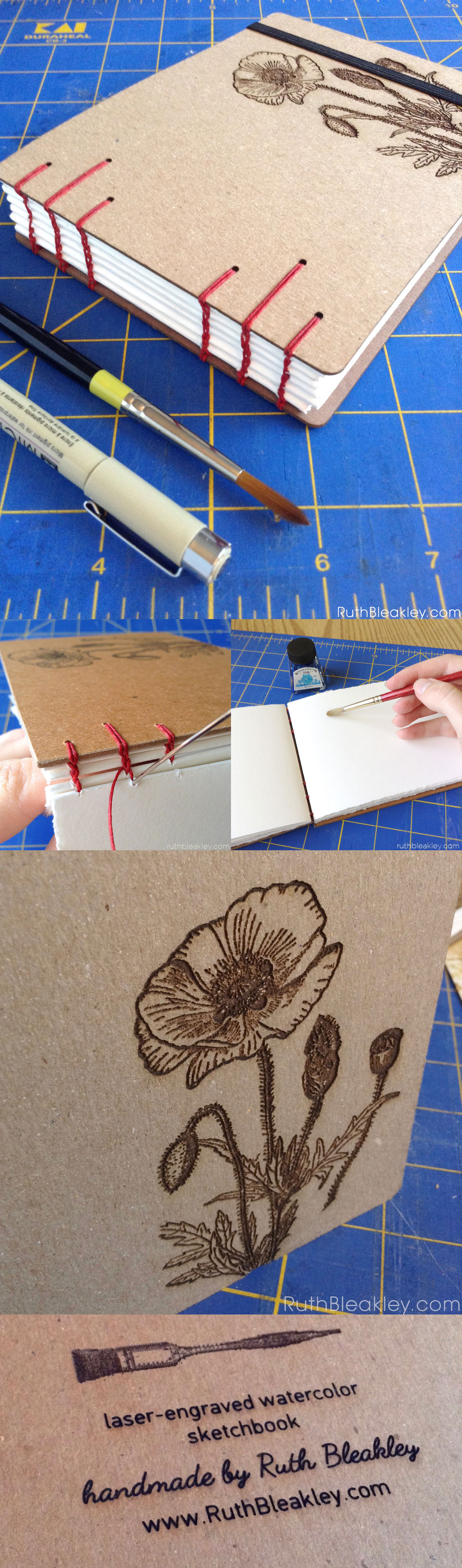 Behind The Making of My Handmade Watercolor Sketchbooks — Everleaf Designs