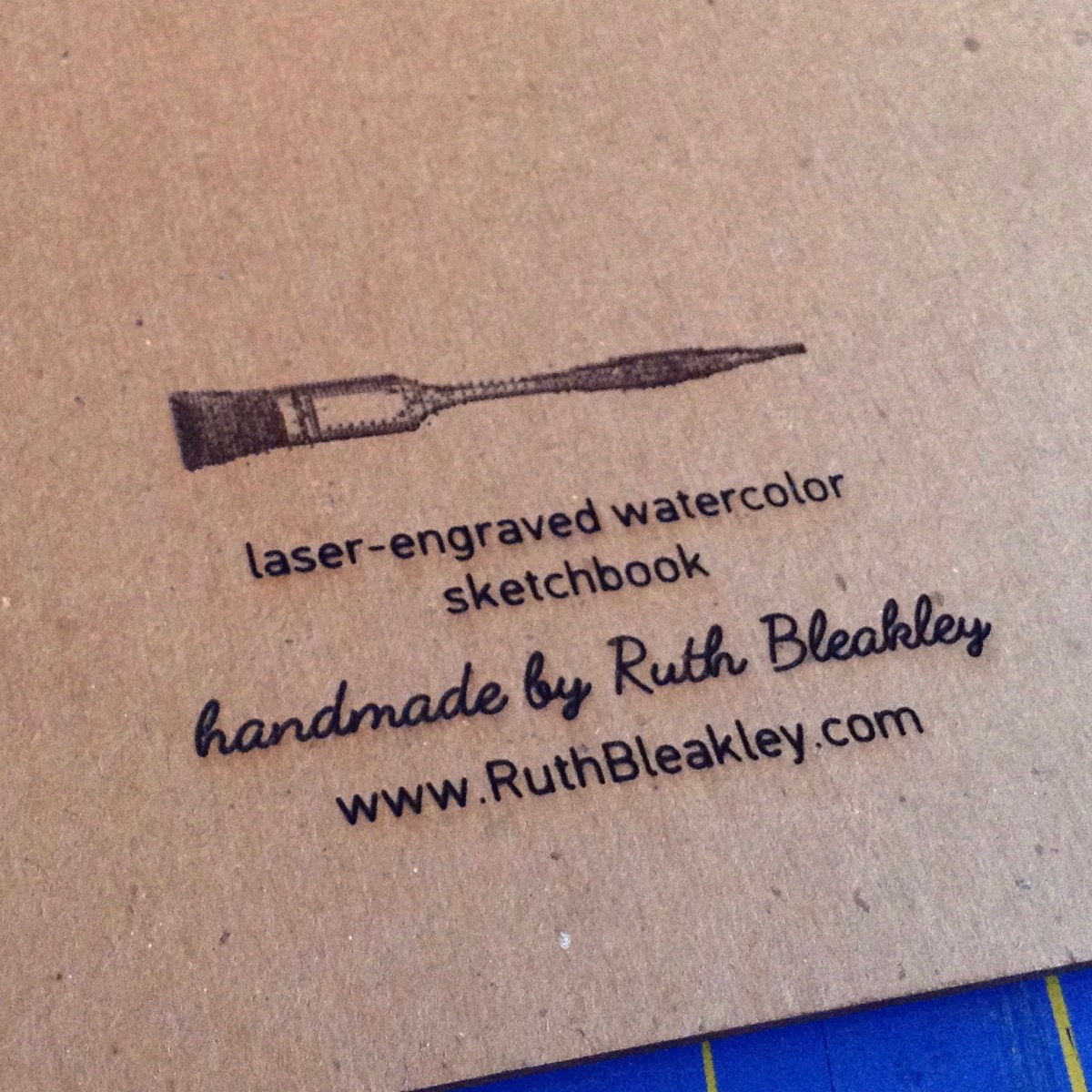 Handmade Watercolor Sketchbooks with Laser Engraved Covers! – Ruth  Bleakley's Studio