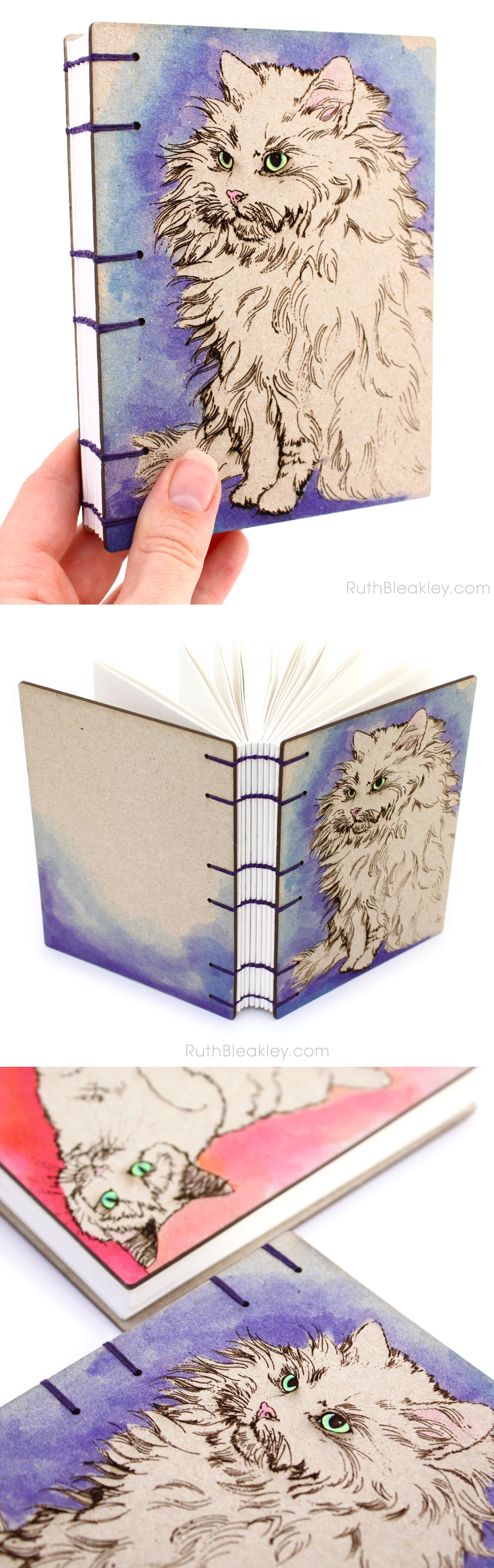 Handmade Watercolor Sketchbooks with Laser Engraved Covers! – Ruth  Bleakley's Studio