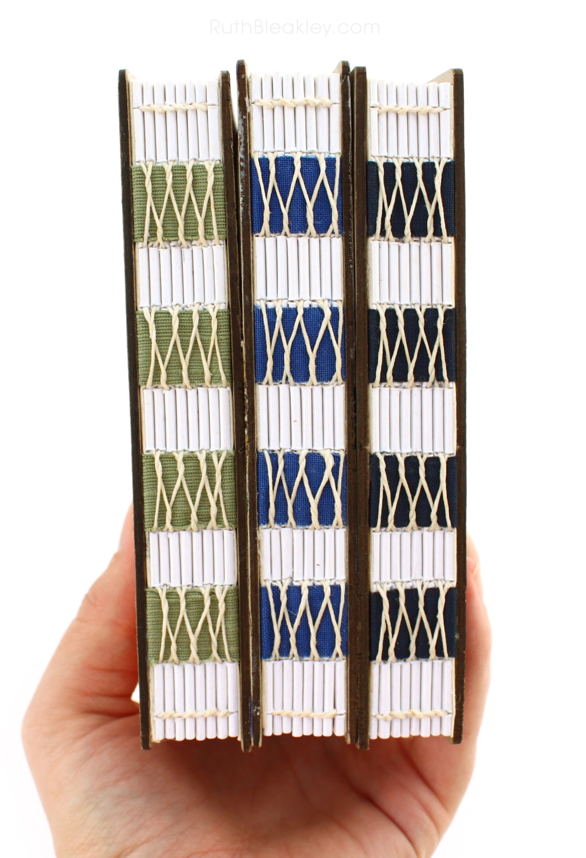 French Link Stitch Journals handmade by Ruth Bleakley