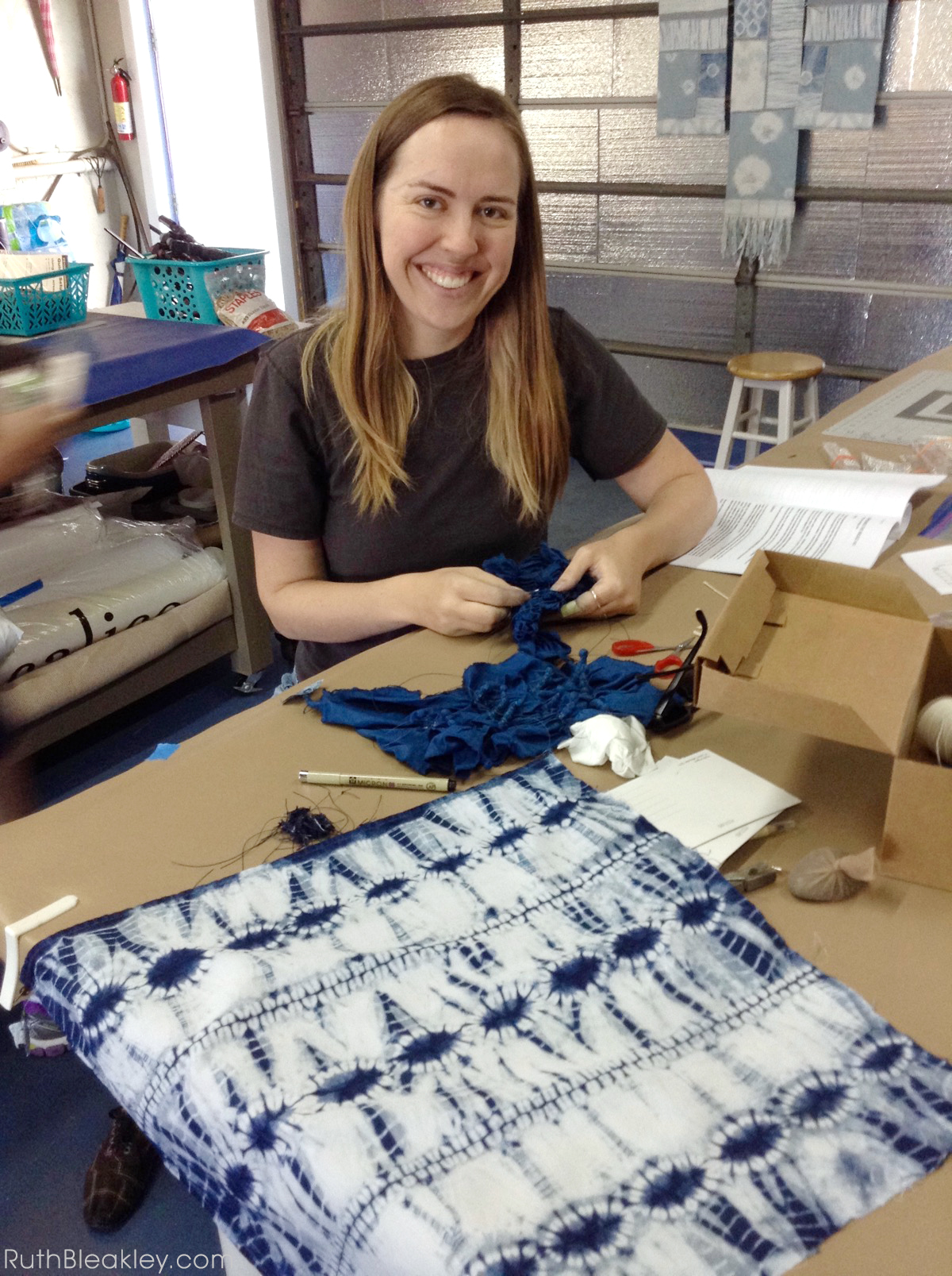 Shibori Tie Dye Class with Jane Callender at Aya Fiber Studio – Ruth ...